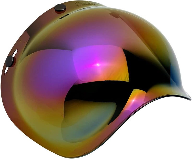 Biltwell Bubble Shield Rainbow Mirror - Anti-fog, Scratch Resistant, UV/A UV/B Resistant - Image 3